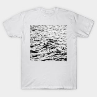 black and white waves T-Shirt